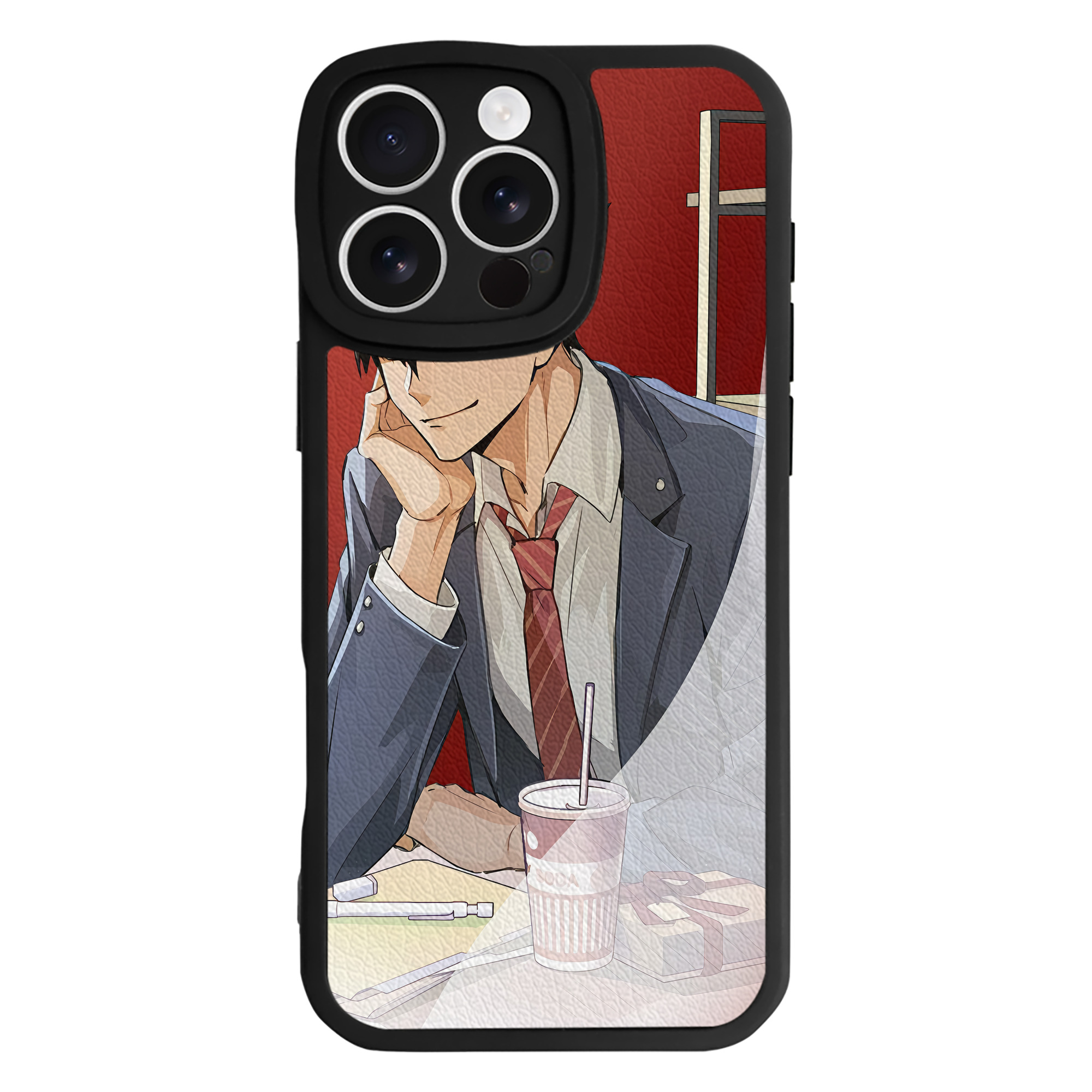 （画像用） ハイキュー!! Haikyu!! 【iPhone 16シリーズ対応】シリコンスマホケース（レザー調） 材質：シリコン
